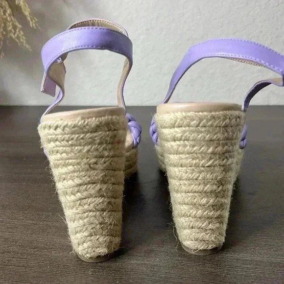 NEW BP Goldie Braided Wedge Sandal  Purple Size 9.5M - Picture 7 of 12
